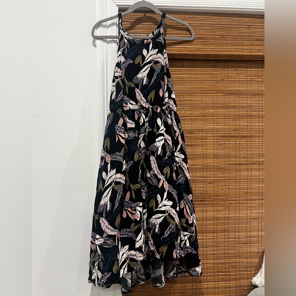 Torrid Pink and Black High Low Halter Sundress